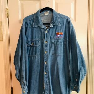 VTG M & M ‘s World Las Vegas Denim Shirt